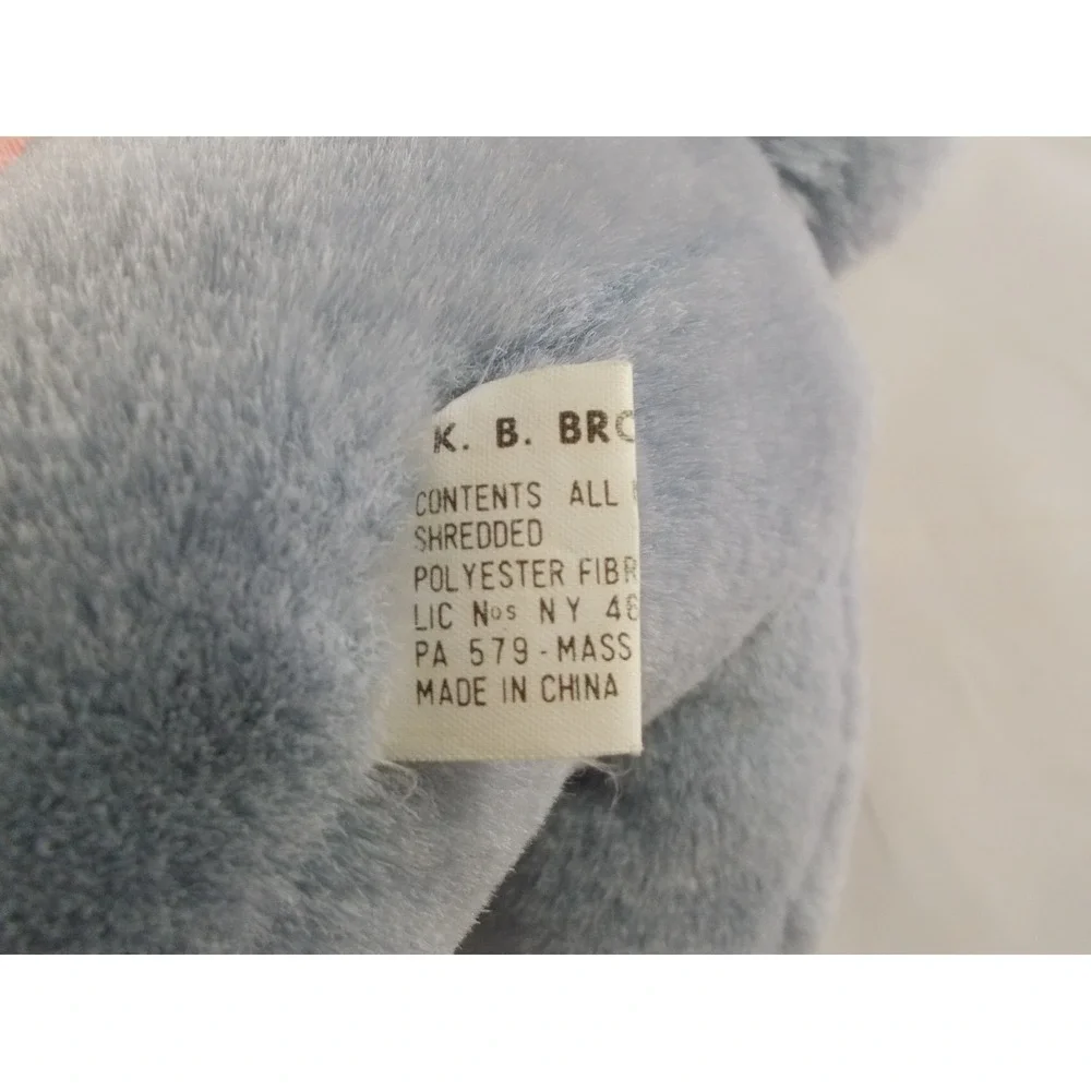 K B Bros Gray Elephant Plush Circus‎ 9 Inch Tall Stuffed Animal toy